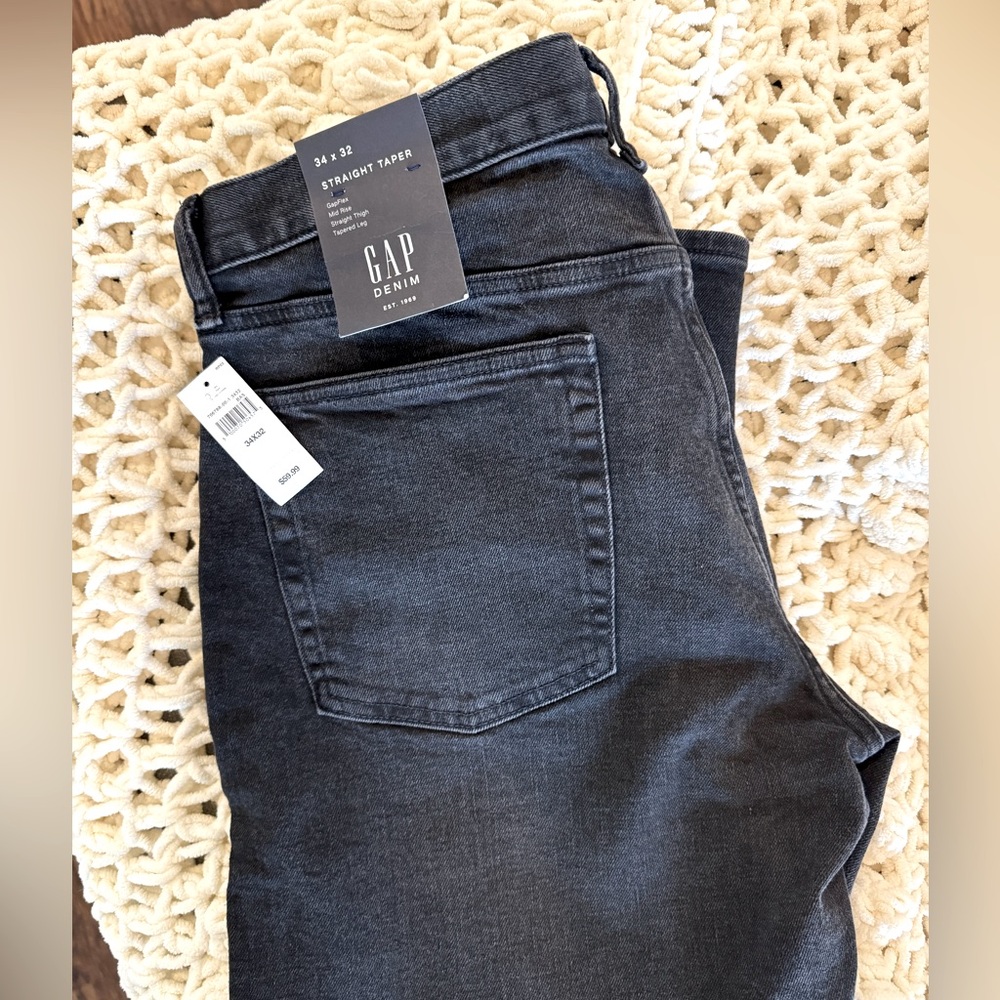 GAP Denim men’s 34x32 black jeans